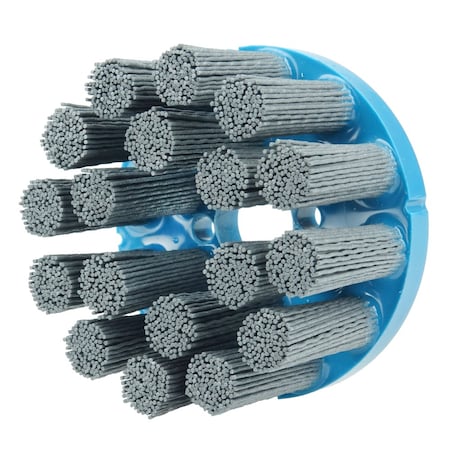 Weiler 3-1/2"NyloxDiscBrush, CrimpedFilament.022/320SCFill, 7/8"ArborHole 85792